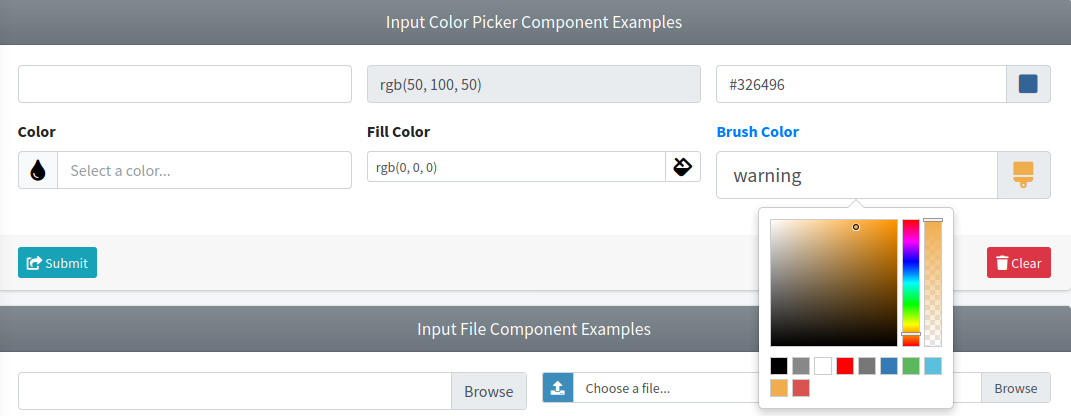 Input Color Component