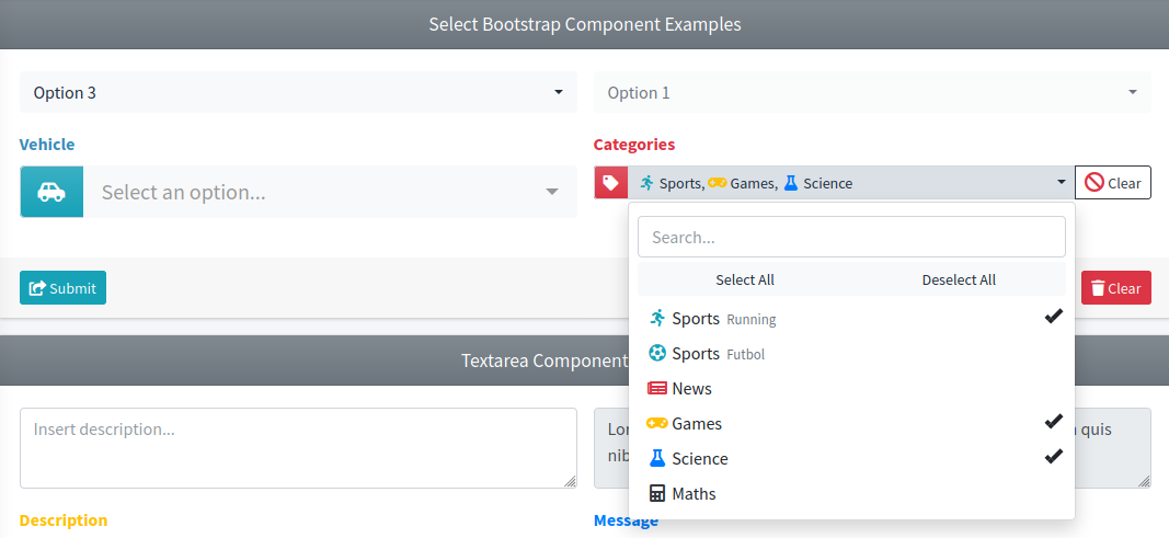 SelectBs Component