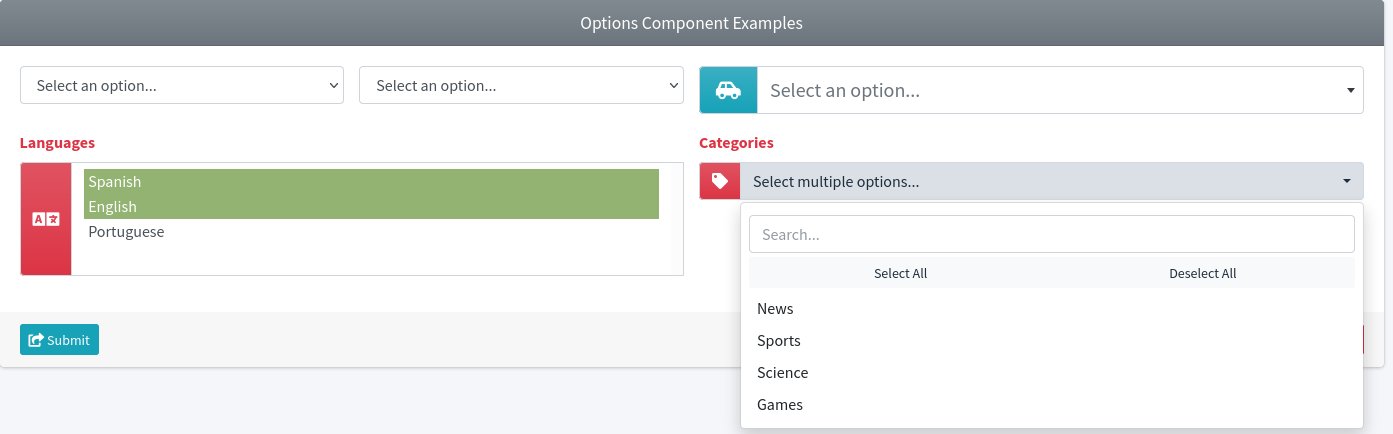 Options Component