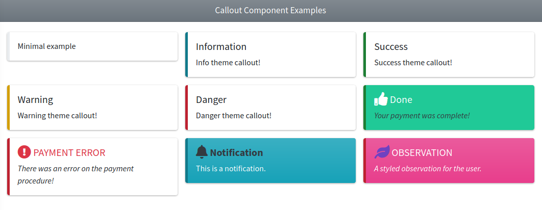 Callout Component